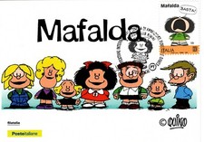 ITALIA 2024 RIMINI COMIX FUMETTI MAFALDA CARTOLINA MAXIMUM