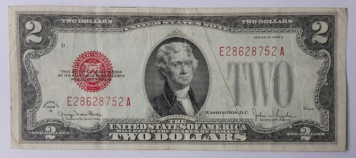 Stati uniti dollari - 2, bollino