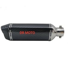 TERMINALE UNIVERSALE SCARICO MOTO SCOOTER PIT BIKE doppia uscita Sportivo Racing