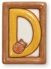 Numero civico Thun Lettera D piastrella da muro in ceramica da collezione