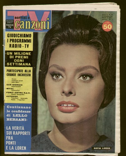 Sorrisi 1961 sophia loren - sorrisi, 36/1961