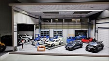 Diorama 1/64 pressofuso garage