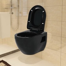 Wc Sospeso In Ceramica Nero 