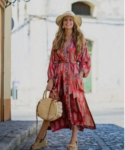 Kimono zara rosso stampa - zara,