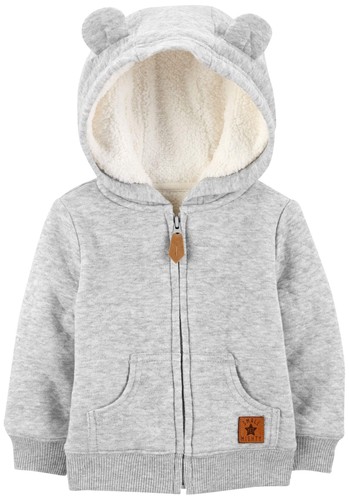 Hooded sweater jacket - hooded,