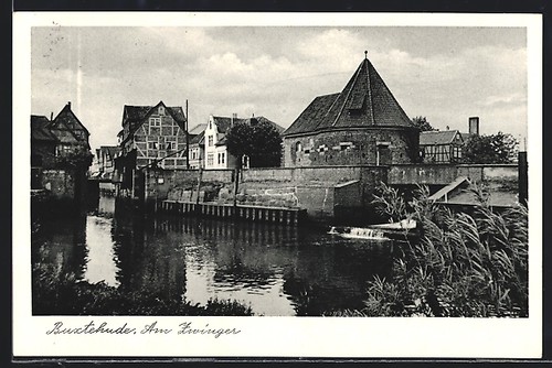 Buxtehude canile cartolina - buxtehude,, canile,