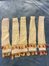 paramenti sacri antichi - Frange Metallo-Cotone: Oro-rosso