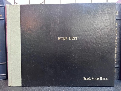 Berns steak house wine - steak,