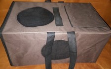 Portatile Pieghevole Cane ,Gatto Gabbia Auto Viaggio Borsa (Marrone Colore, XL