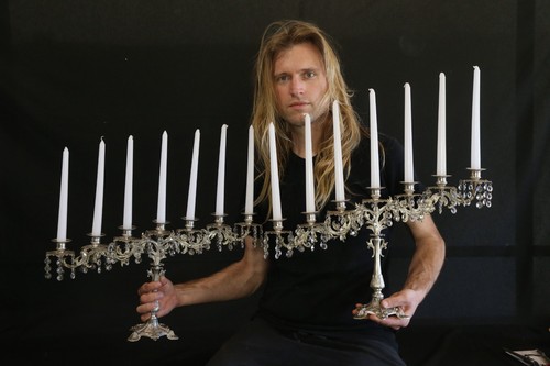 Coppia candelabri liturgici - candelabri,