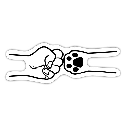 Adesivo sticker pugno zampa