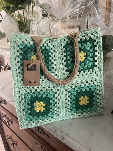Borsa tote uncinetto granny - tote,