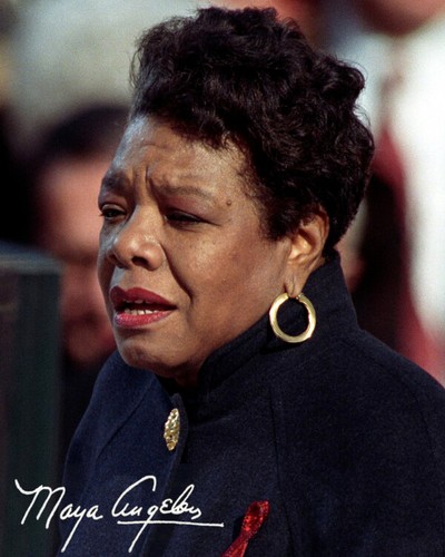 Autografo repro maya angelou - autografo,