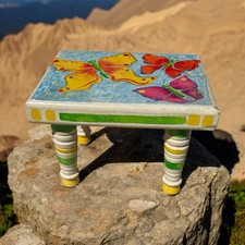 Sgabello farfalla arte