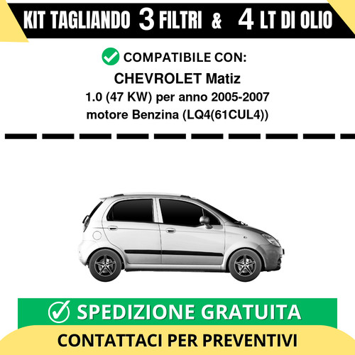 Tagliando per chevrolet matiz - per,