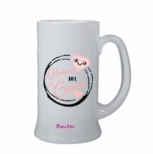 boccale birra bicchiere donna scritta nonna nel cuore auguri festa