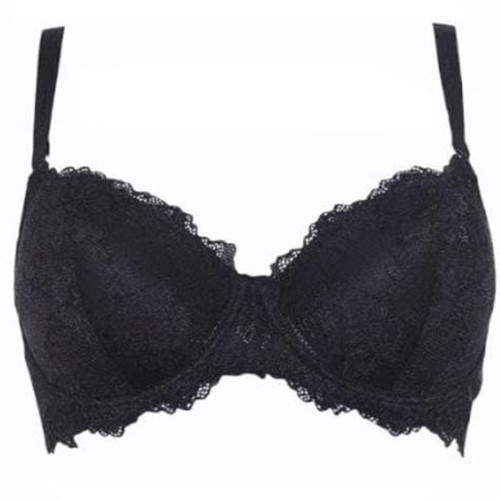 Reggiseno balconcino nero