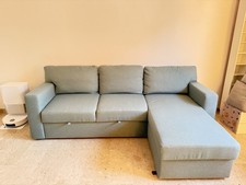 divano letto 3 posti Con Contenitore Ikea friheten Grigio Scuro Usato In Ottime