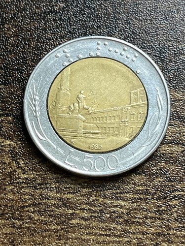 1982 italy 500 lira lire - 500,