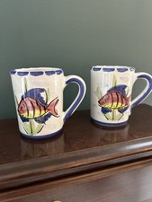 Tazze pesce Vietri Al Mare. Set di 2