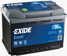 BATTERIA PER AUTO EXIDE EXCELL EB740 74Ah SPUNTO 680A POLO + POSITIVO A DX