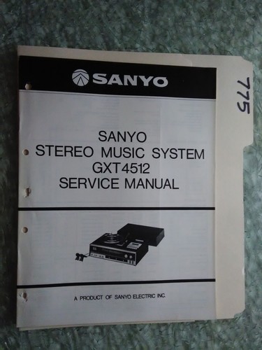 Sanyo gxt 4512 manuale - sanyo, di