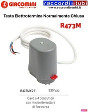 TESTA ELETTROTERMICA GIACOMINI 230V R473MX221 versione 4 Fili con micro