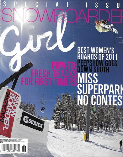 Snow boarder girl - boarder, magazine