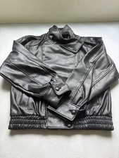 Zara Faux Leather Jacket S TikTok Lederjacke Schwarz Damen Viral 4391/872/800