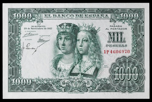 1000 pesetas 1957 serie - 1000,