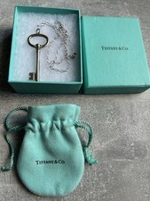 🗝️ Collana chiave Tiffany & Co. in argento 925 chiave ovale 🩵 ciondolo