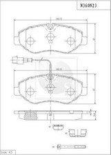 Kit pastiglie freno PER Nissan