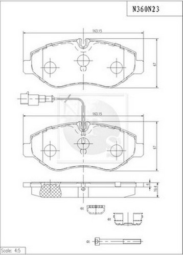 Kit pastiglie freno - , nissan