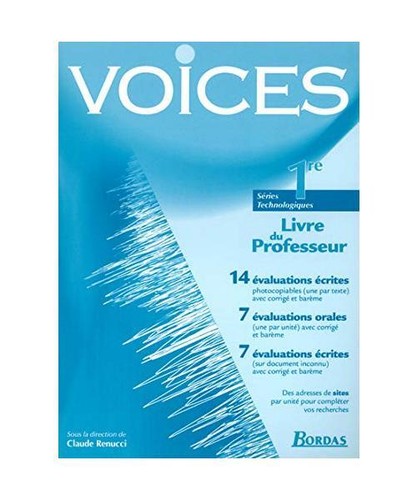 Voices 1re prof 2002 livre - voices,
