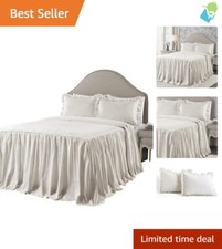 Copriletto completo a righe