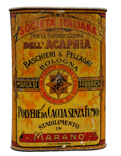 Barattolo latta societa - barattolo, in