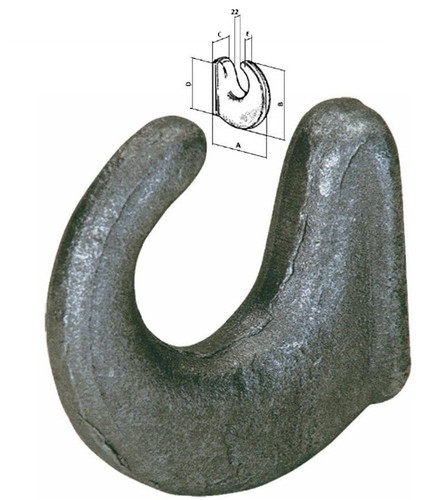 Gancio saldare traino medio - traino,
