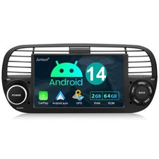 DAB+ Android 14 2+64G Autoradio Stereo GPS Carplay per Fiat 500 2007-2015 WiFi 