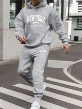 Set sportivo da uomo felpa con