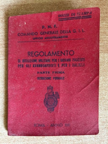 Volume fascista pnf - -, comando