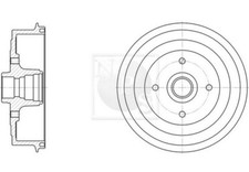 Tamburo freno PER Opel Kadett
