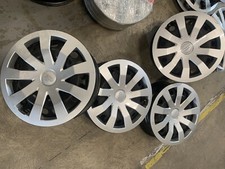 Cerchi in ferro per AUDI A1 15" - KFZ ALCAR NERO Completo Di Copricerchi Nuovi