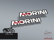 COPPIA ADESIVI LOGHI LATERALI MOTO MORINI per CORSARO 125 | 17,6x3 cm