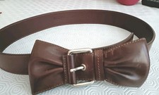 MOSCHINO Cintura Pelle Anni 90 FIOCCO