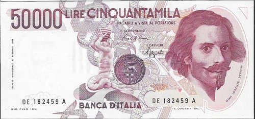 Italia banconota 50000 lire - -,