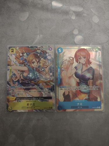Lotto carte one - piece, nami