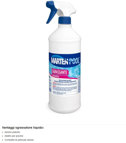 Sgrassante per piscine liquido - per,