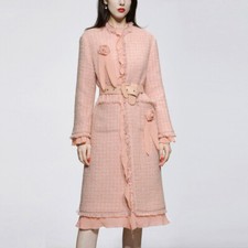 Cappotto donna nuovo rosa slim