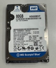 Western Digital Scorpio Blue 80 GB 2,5 HDD (WD800BEVT-00A23T0)