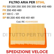 FILTRO ARIA DECESPUGLIATORE STIHL FS 120 200 250 450 480 FR 350 450 480 BT 120 C